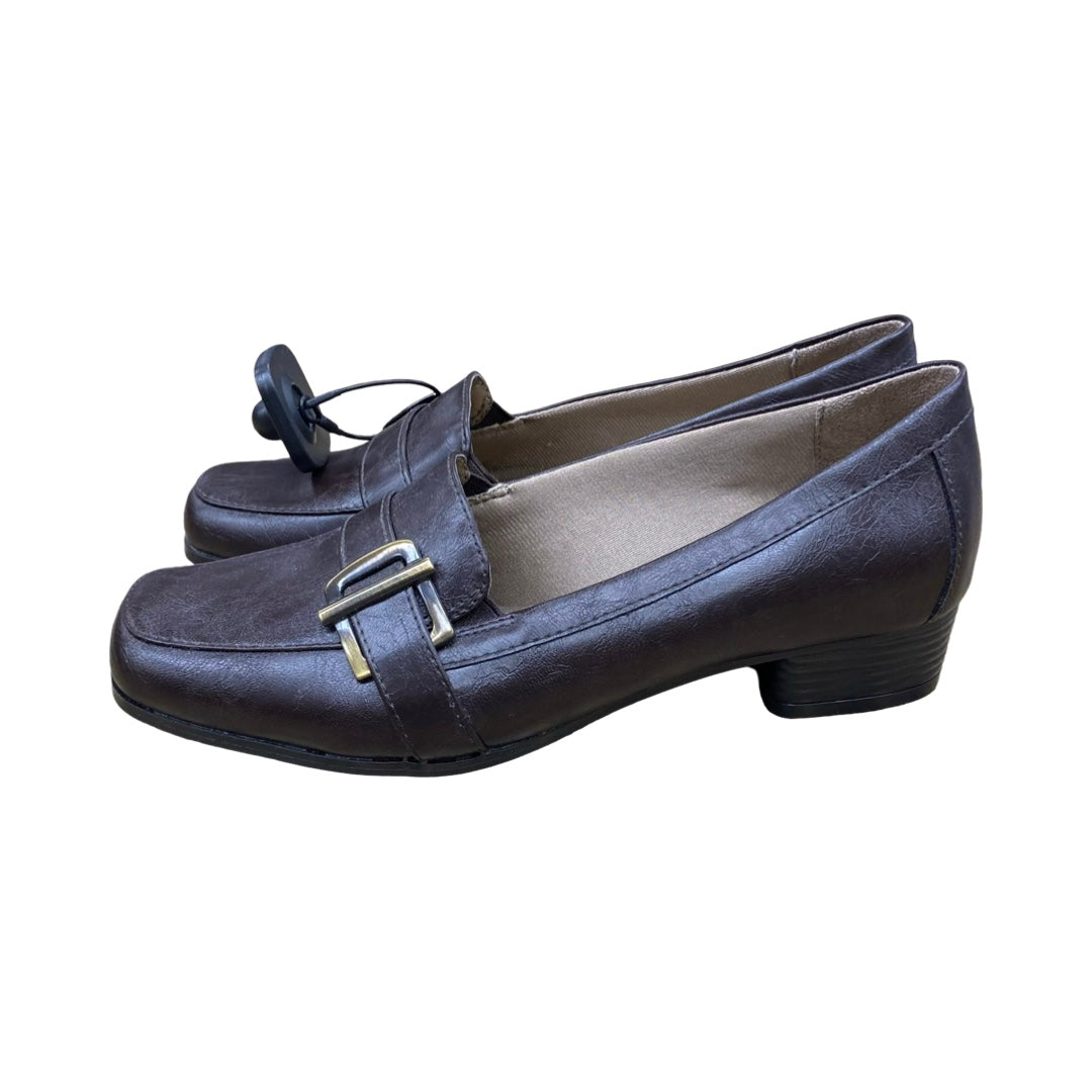 Shoes Heels Block By Life Stride In Brown, Size:7