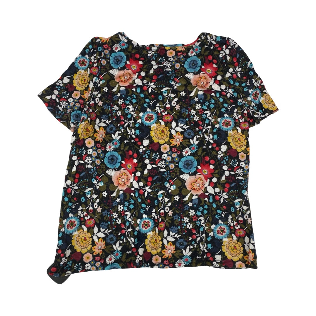 Top Ss By Loft In Floral Print, Size:M