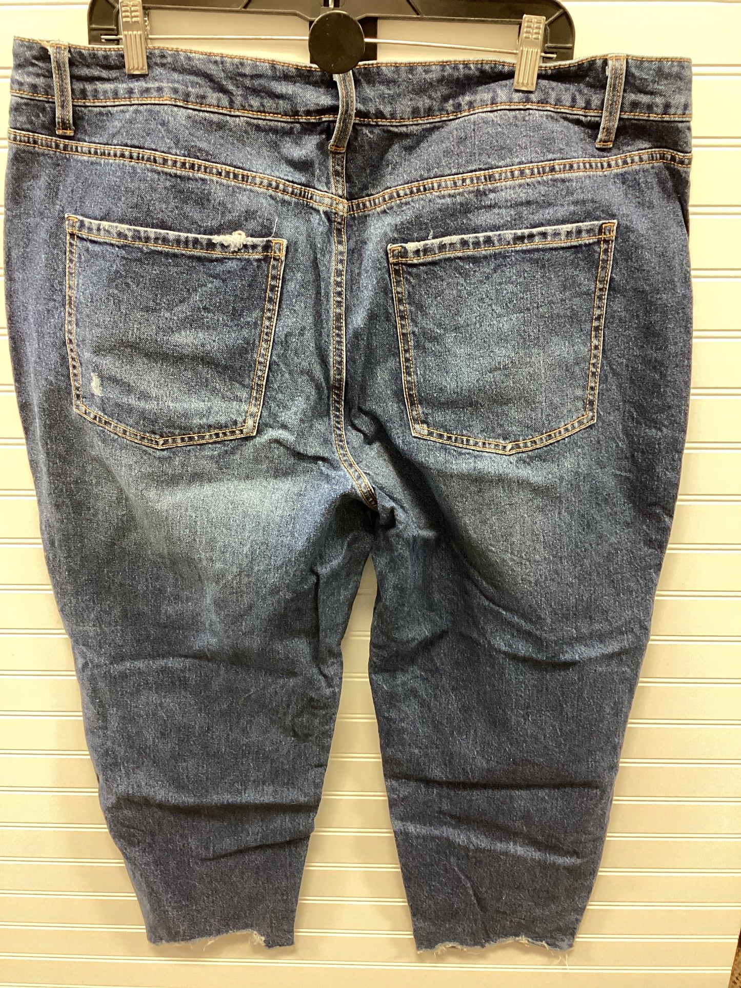 Jeans Wide Leg By Time And Tru In Blue Denim, Size:20