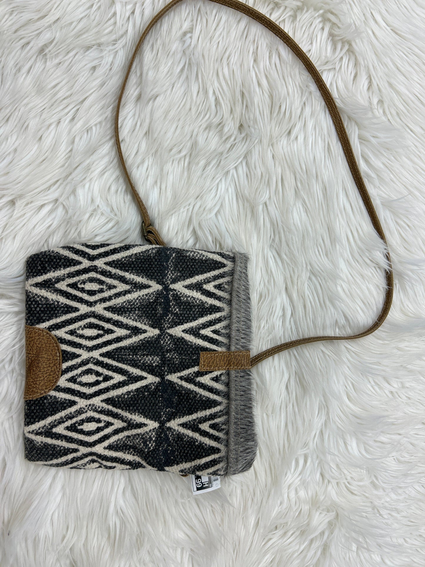 Crossbody By Myra In Grey, Size:Small