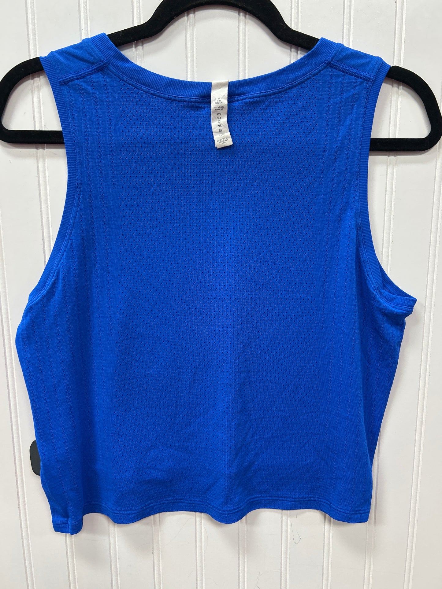 Athletic Tank Top By Lululemon In Blue, Size:8
