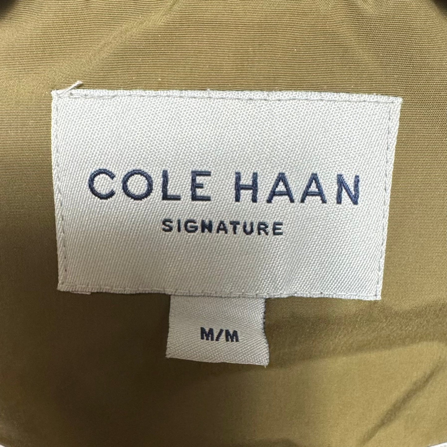 Coat Raincoat By Cole-haan In Green, Size: M