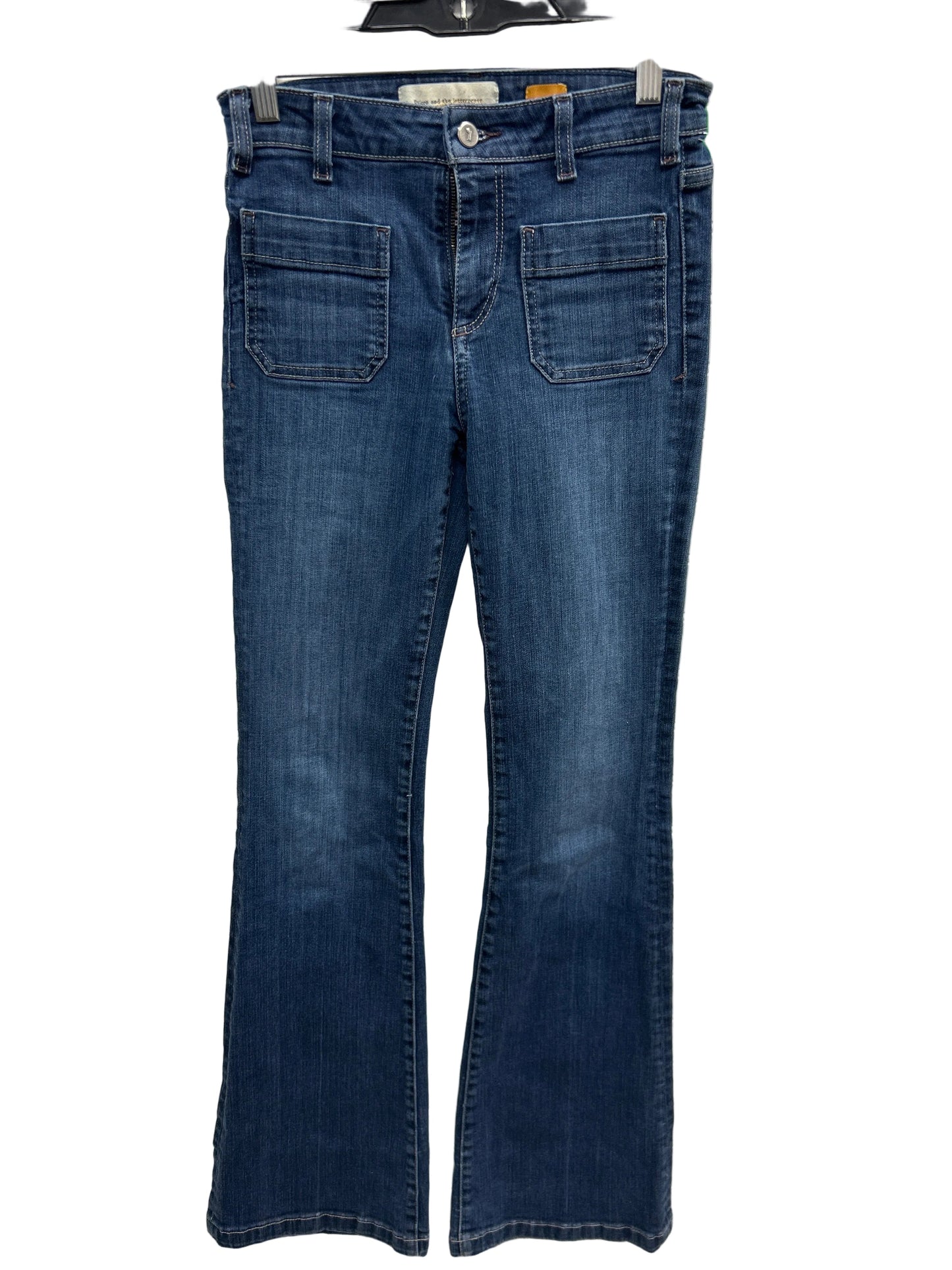 Jeans Straight By Pilcro In Blue Denim, Size:2
