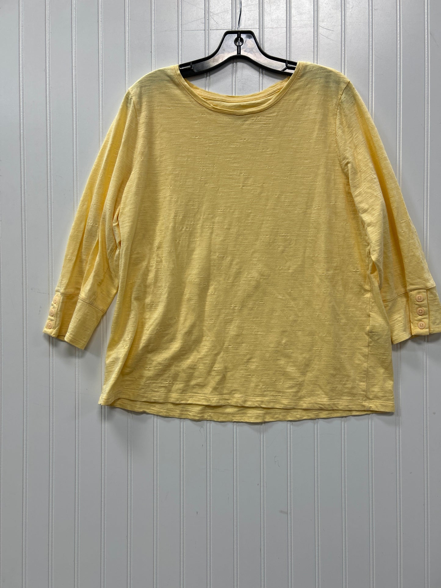 Top Ls By Chicos In Yellow, Size:Xl