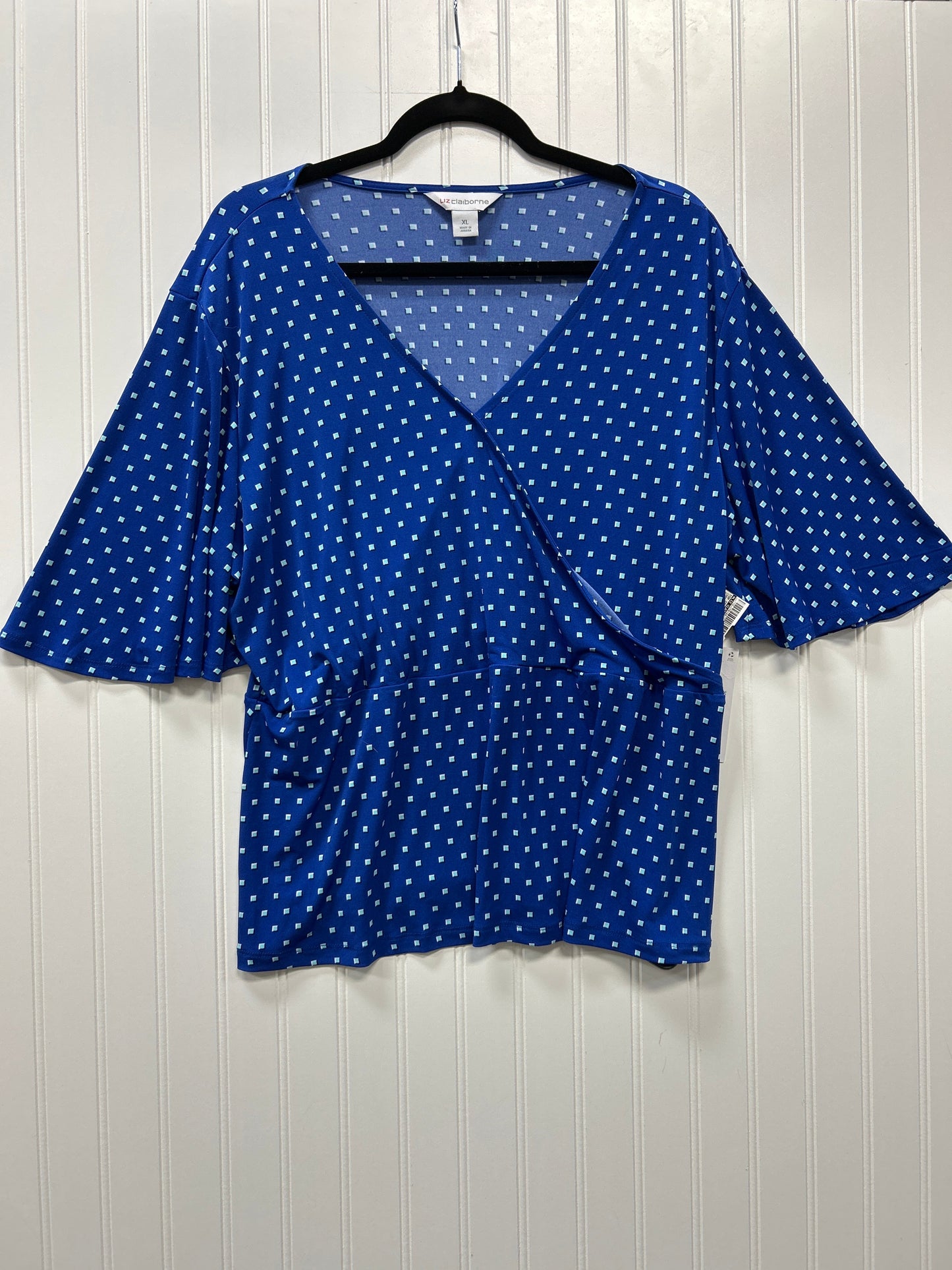 Top Ss By Liz Claiborne In Camouflage Print, Size:Xl