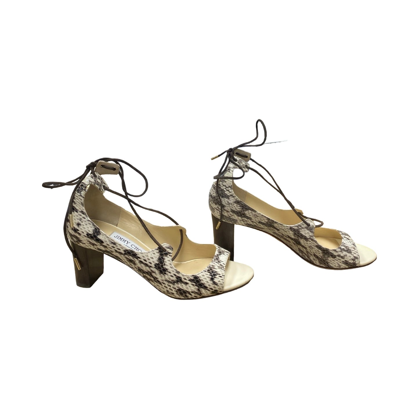 Shoes Luxury Designer By Jimmy Choo In Animal Print, Size:9