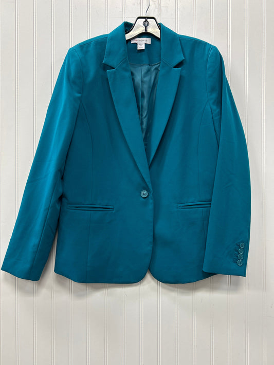 Blazer By Liz Claiborne In Teal, Size:12
