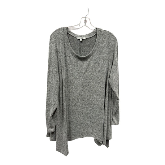 Top Ls By Green Envelope In Grey, Size:2X