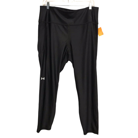 Athletic Leggings By Under Armour In Black, Size:2X