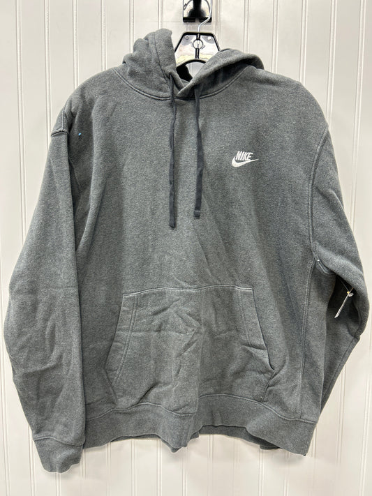 Sweatshirt Hoodie By Nike Apparel In Grey, Size:L