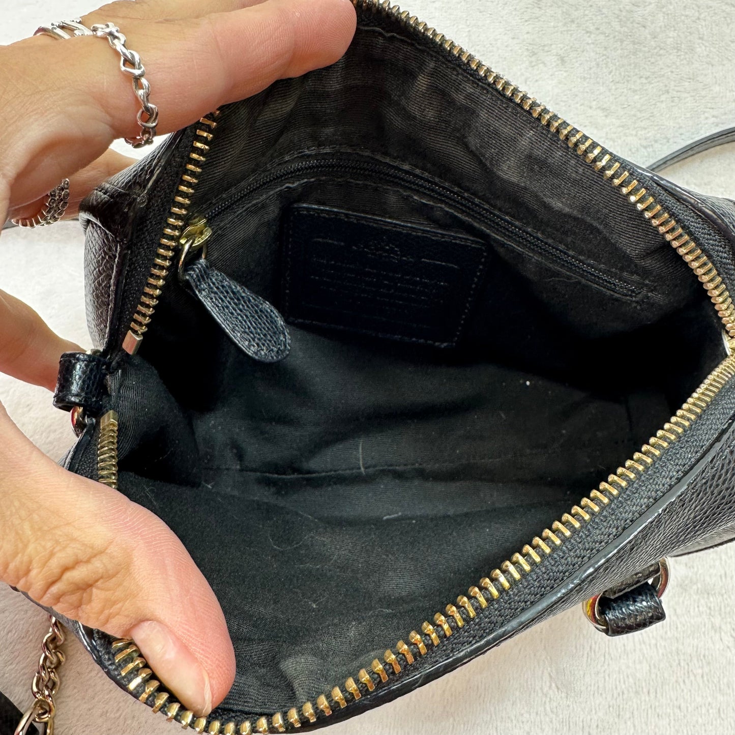 Crossbody Designer By Coach, Size: Small