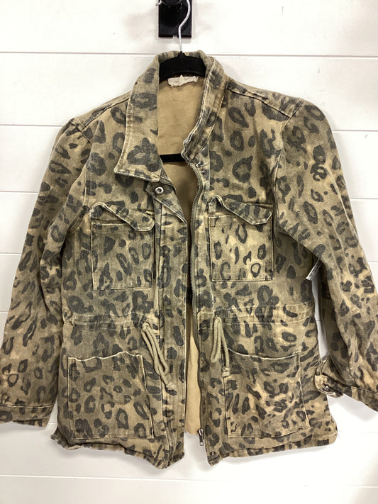 Jacket Denim By Mystree In Brown Denim, Size:Xs