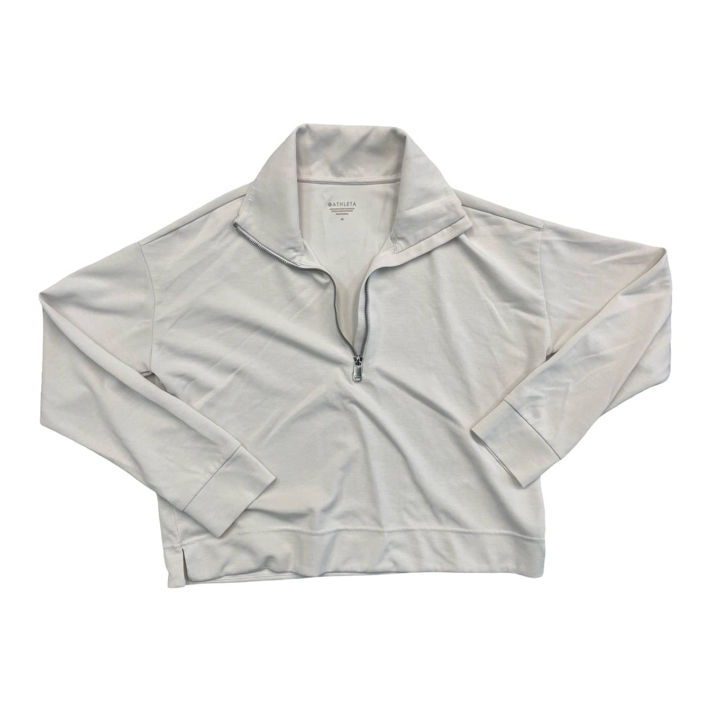 Athletic Sweatshirt Collar By Athleta In Cream, Size:M