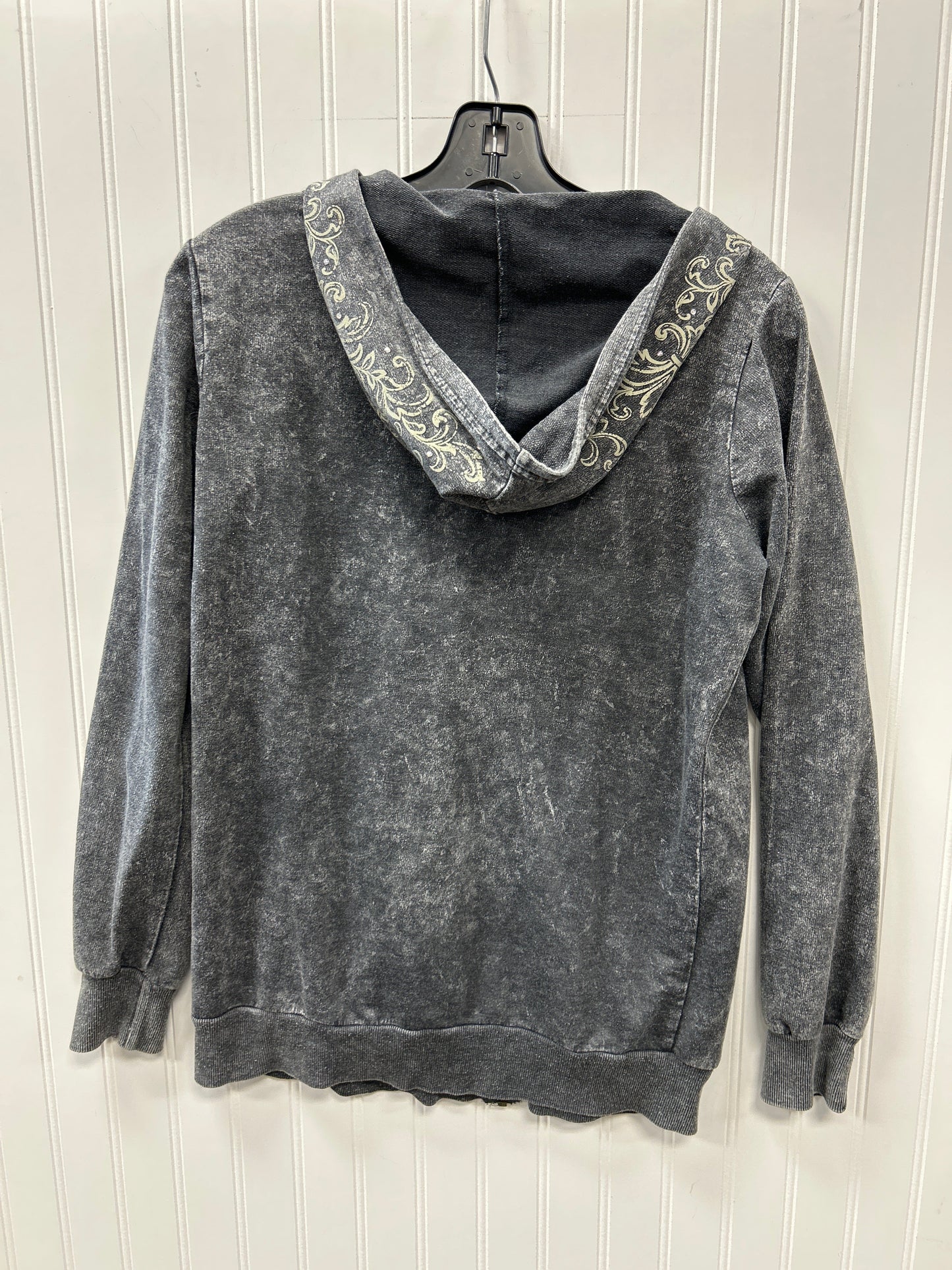 Sweatshirt Hoodie By Clothes Mentor In Grey, Size:M