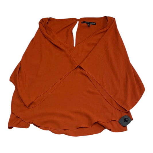 Top 3/4 Sleeve By White House Black Market In Orange, Size:S