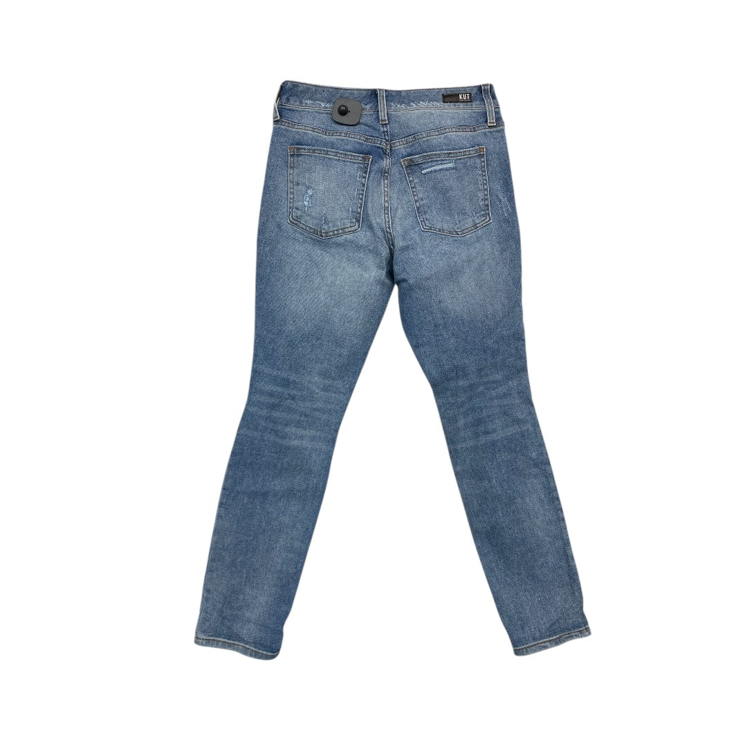 Jeans Skinny By Kut In Blue Denim, Size:4