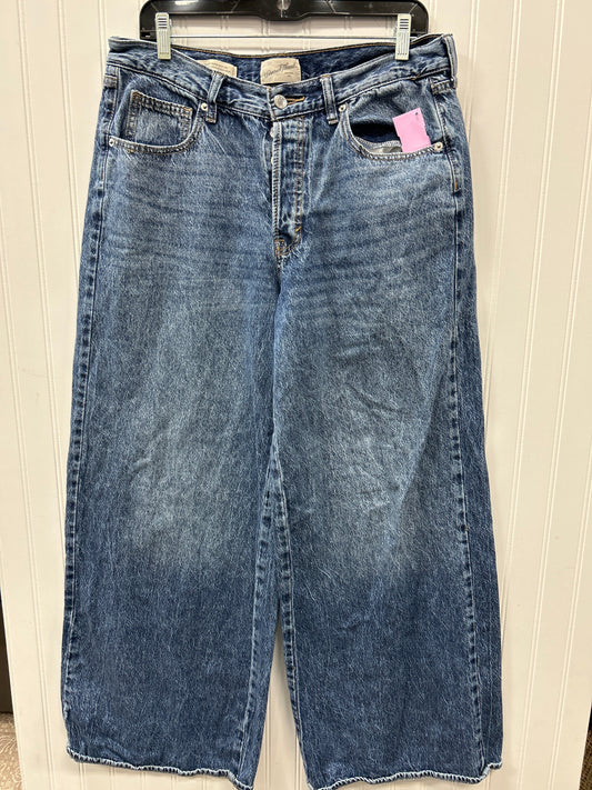 Jeans Wide Leg By Universal Thread In Blue Denim, Size:10