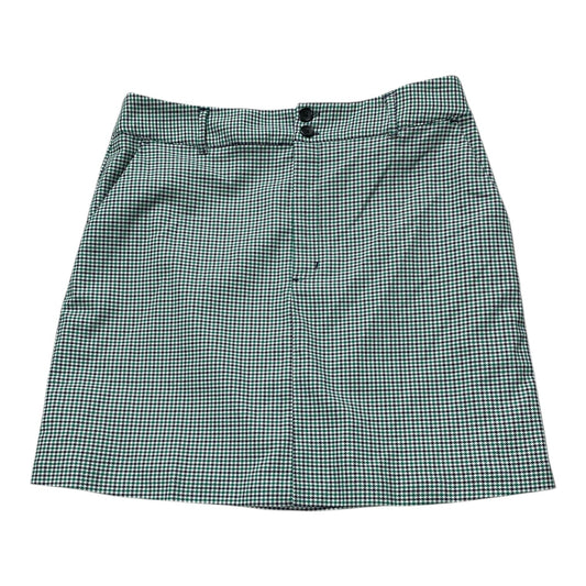 Skirt Midi By Banana Republic In Green & White, Size:12