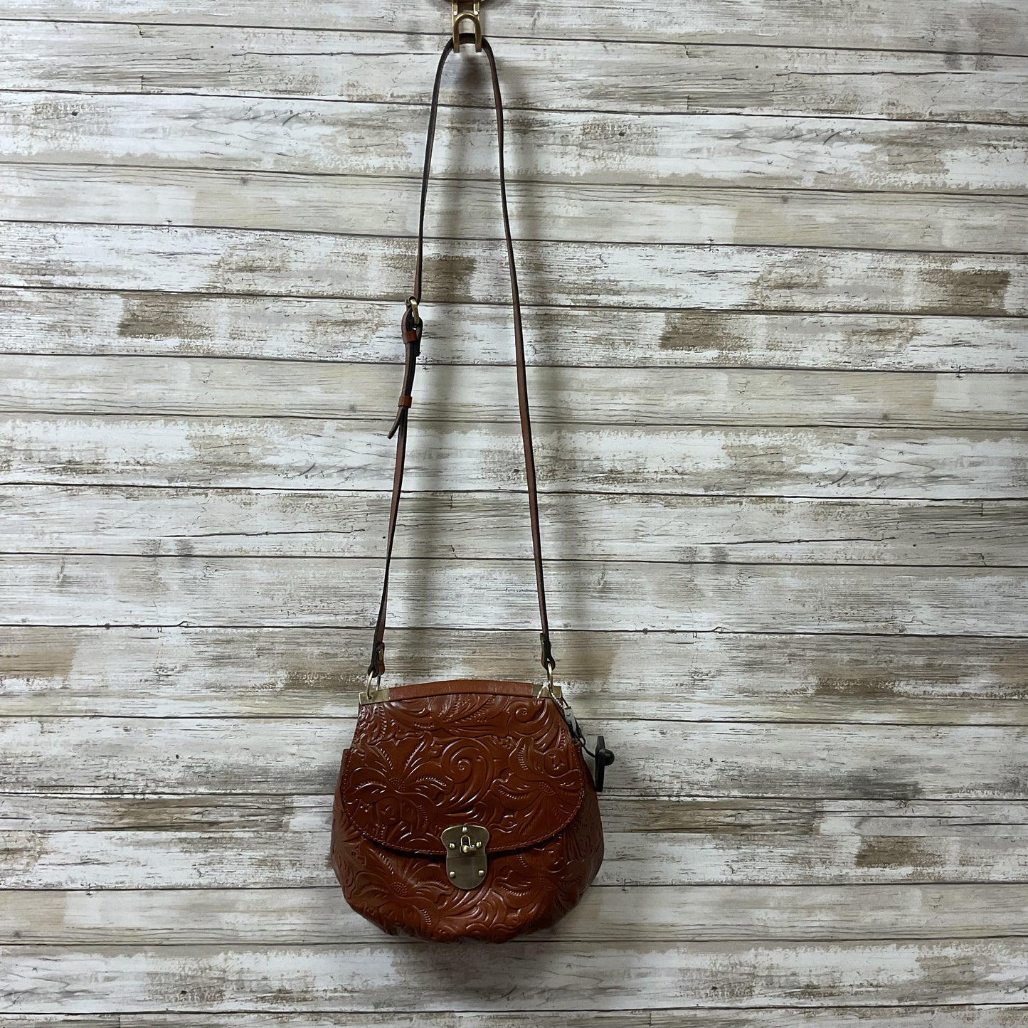 Handbag Designer By Patricia Nash In Brown, Size:Medium