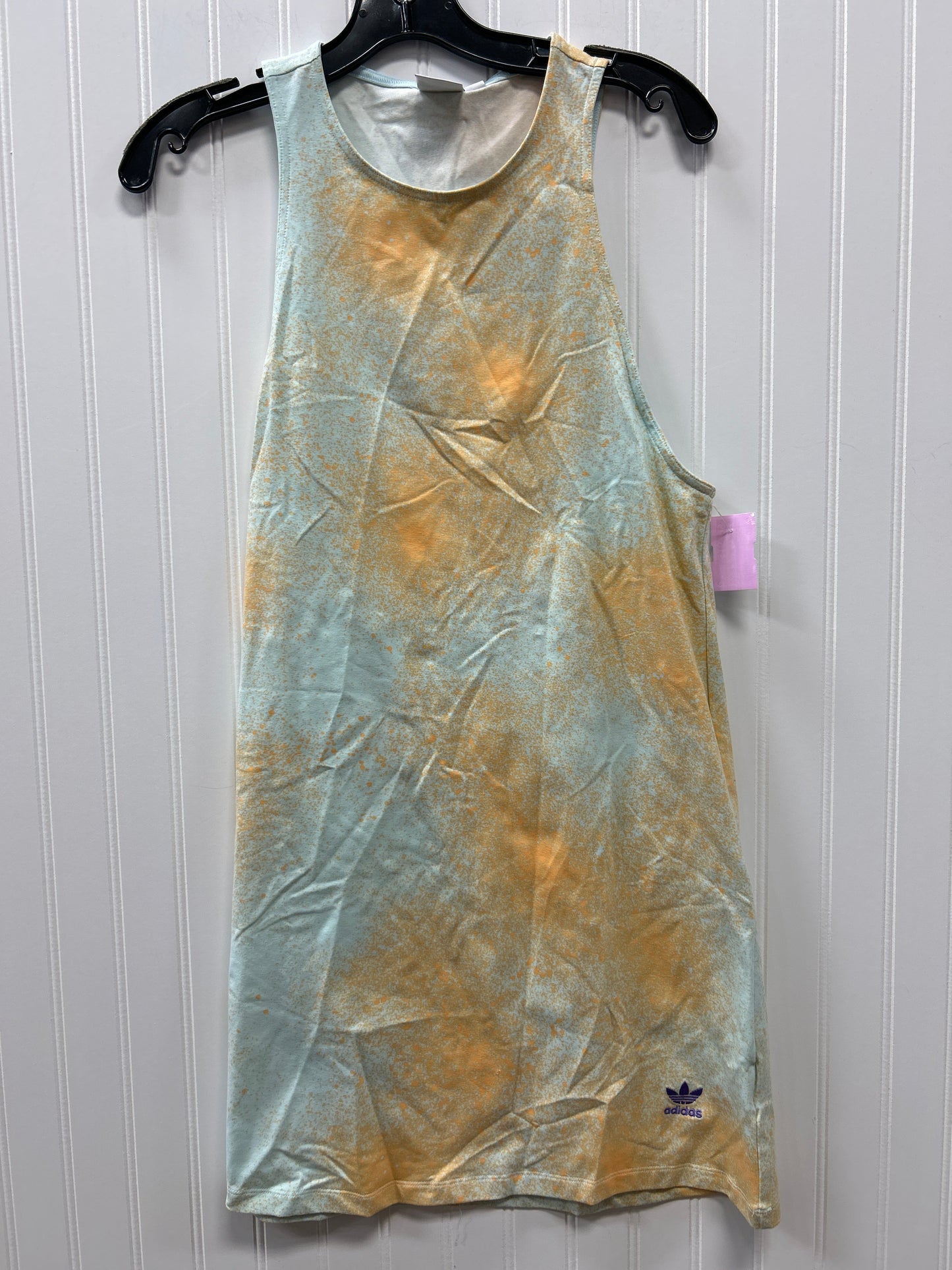 Athletic Dress By Adidas In Blue & Orange, Size:M