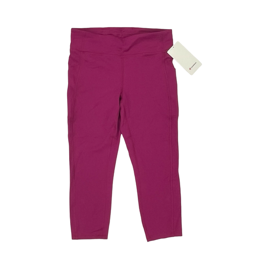 Athletic Leggings Capris By Lululemon In Purple, Size:L