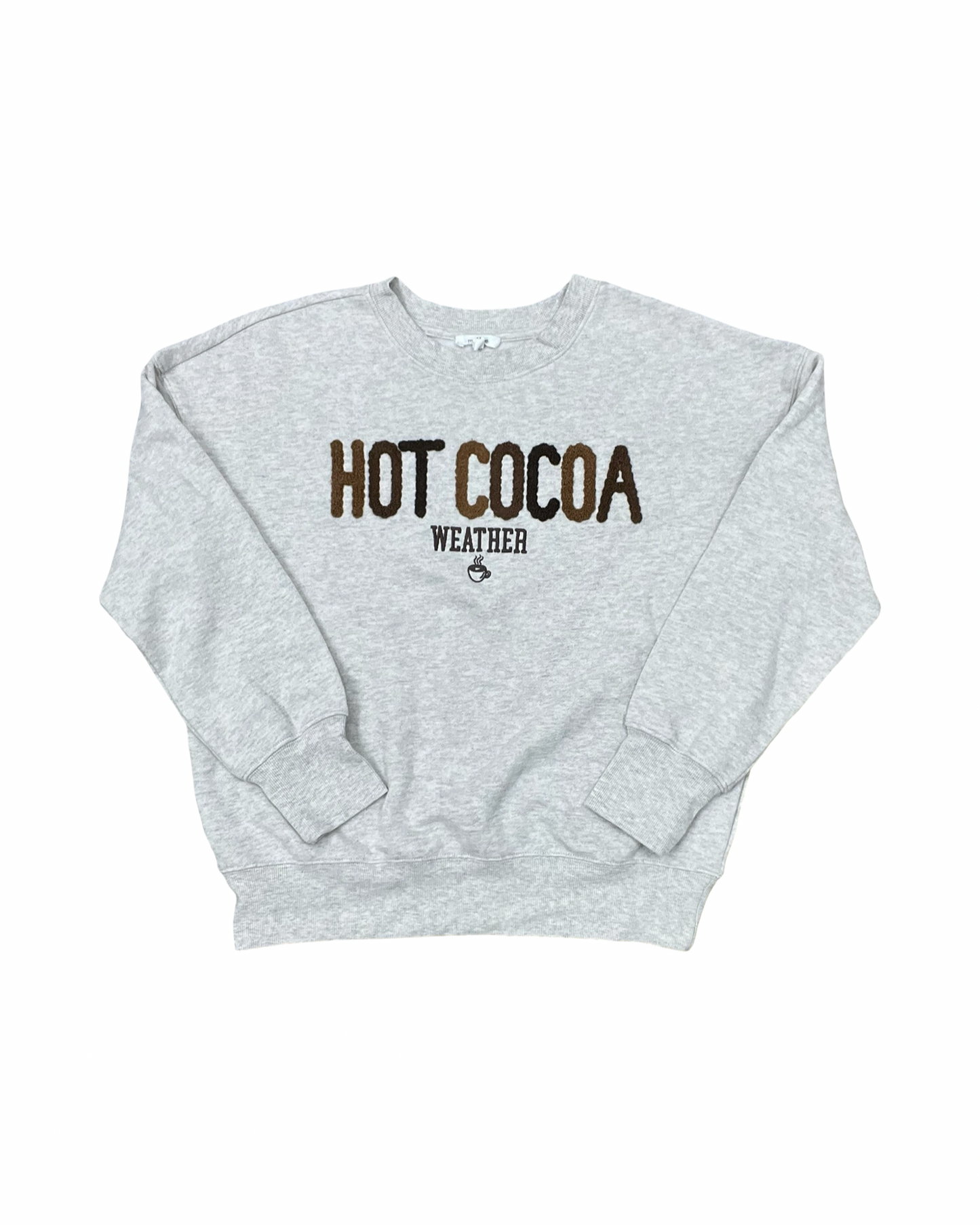 Sweatshirt Crewneck By Maurices In Brown & Grey, Size:M