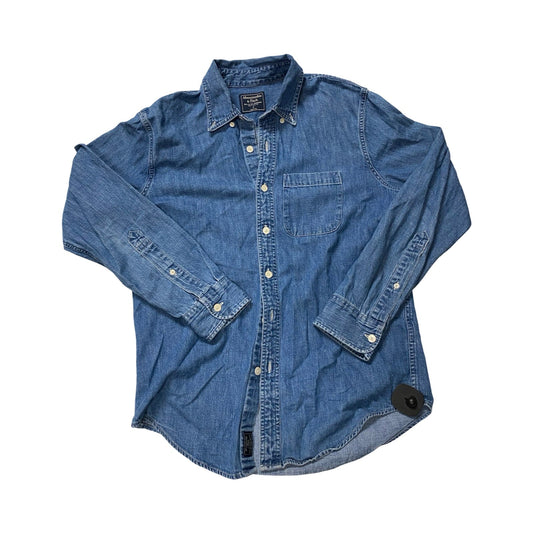 Top Ls By Abercrombie And Fitch In Blue Denim, Size:S