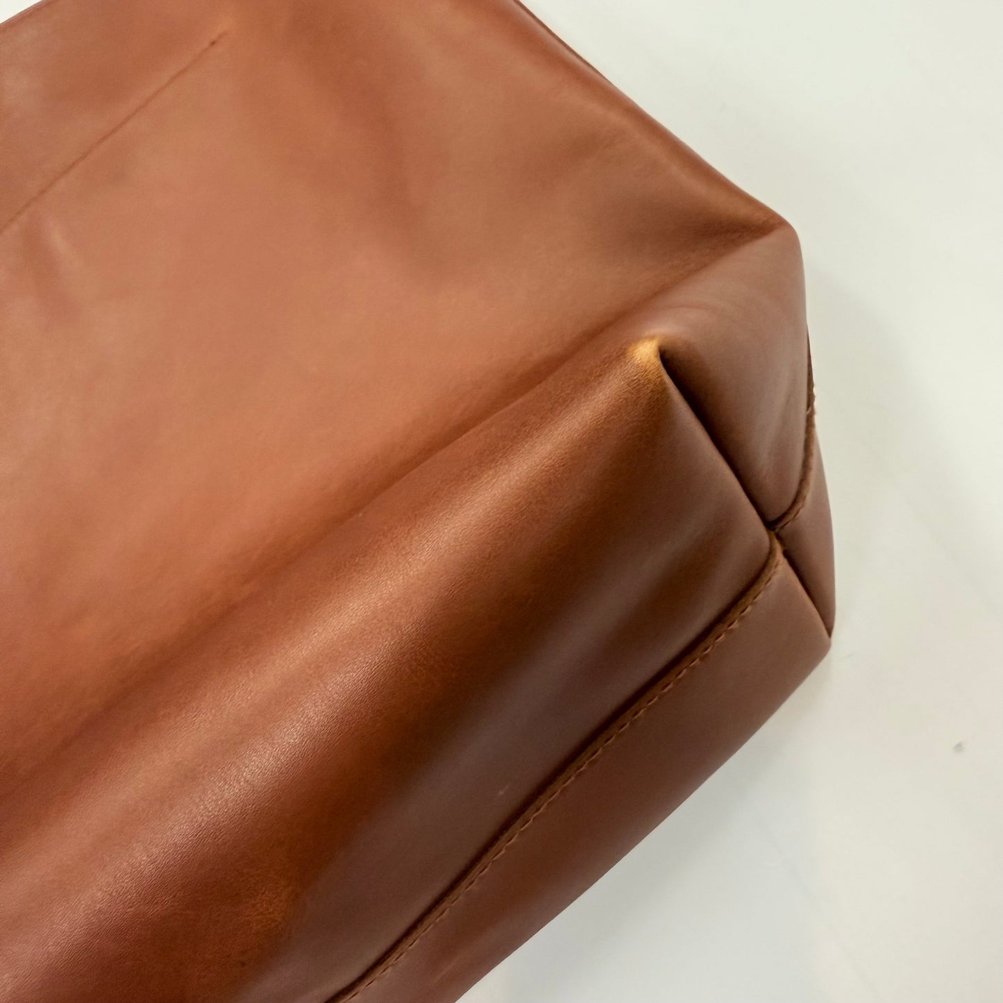 Handbag Leather By Madewell, Size: Medium