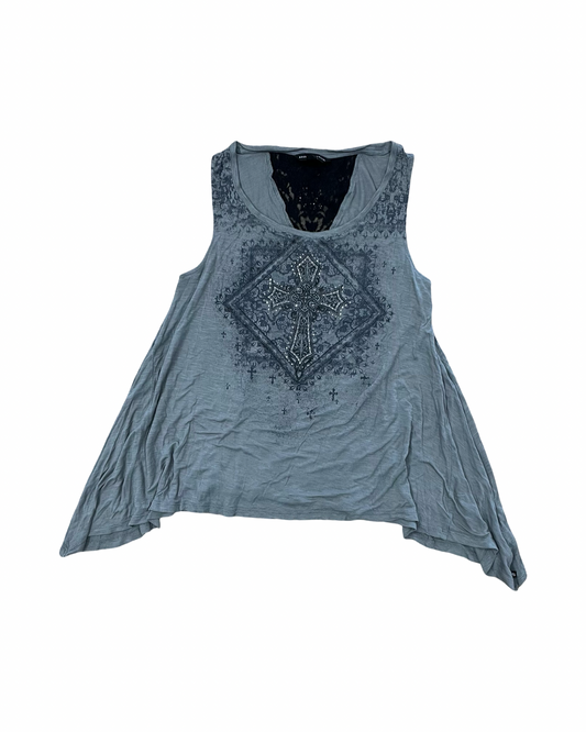 Top Sleeveless By Rock And Republic In Grey, Size:M
