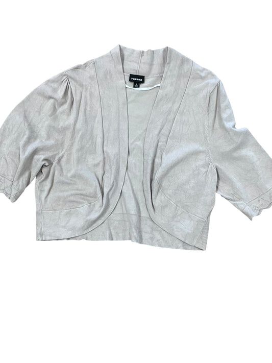 Cardigan By Torrid In Beige, Size:2X