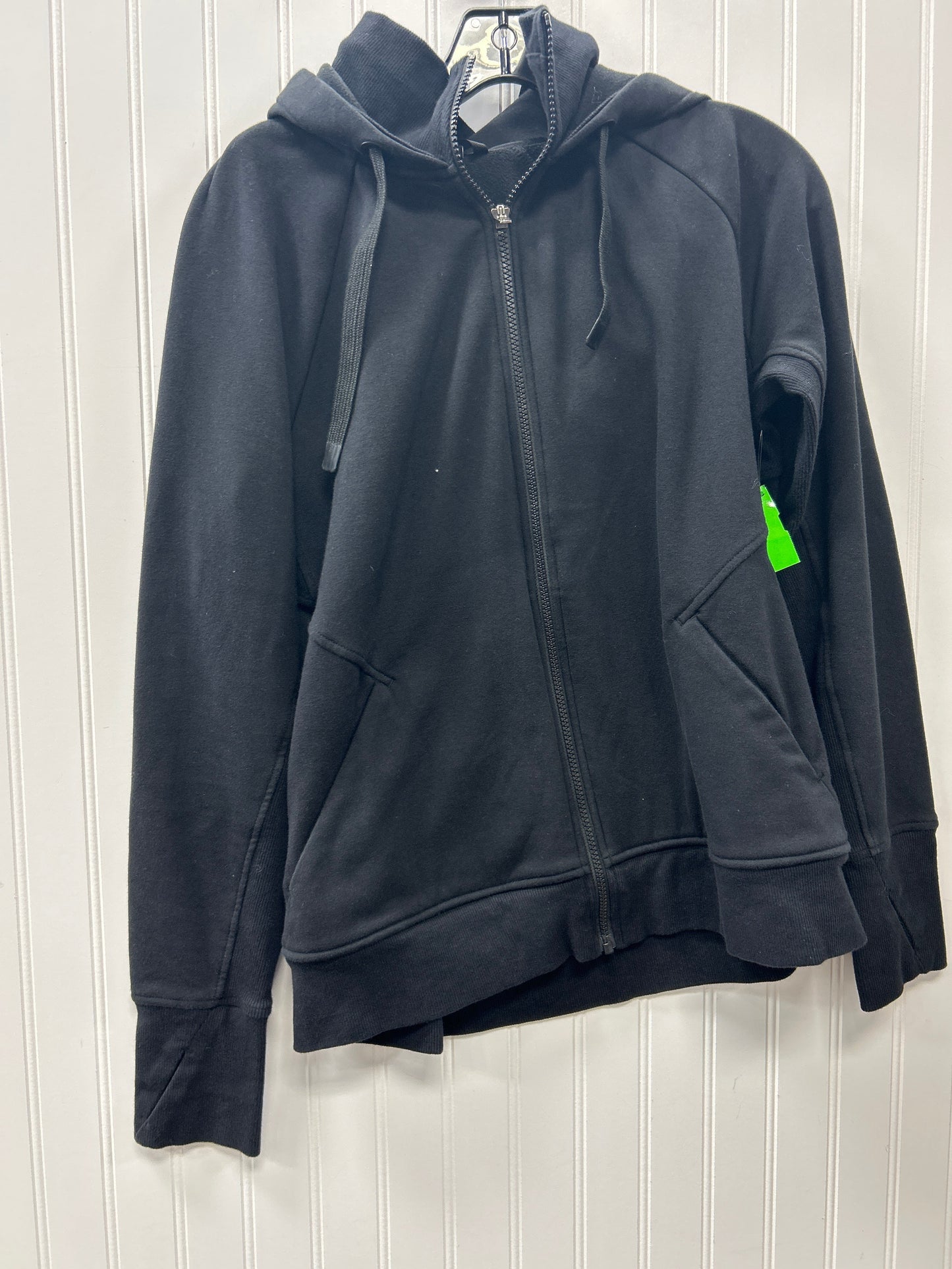 Athletic Jacket By Athleta In Black, Size:L