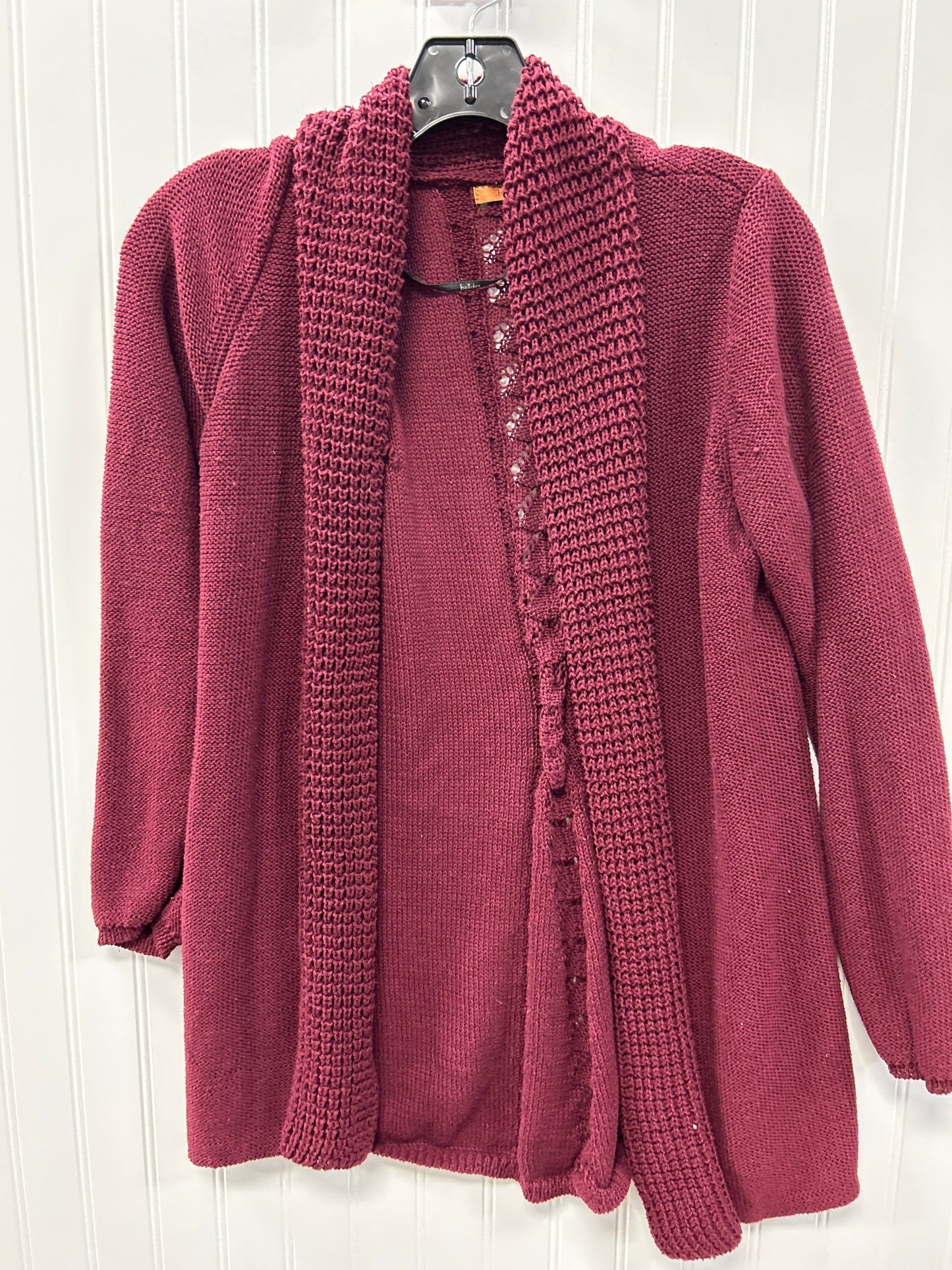 Sweater Cardigan By Belldini In Maroon, Size:L