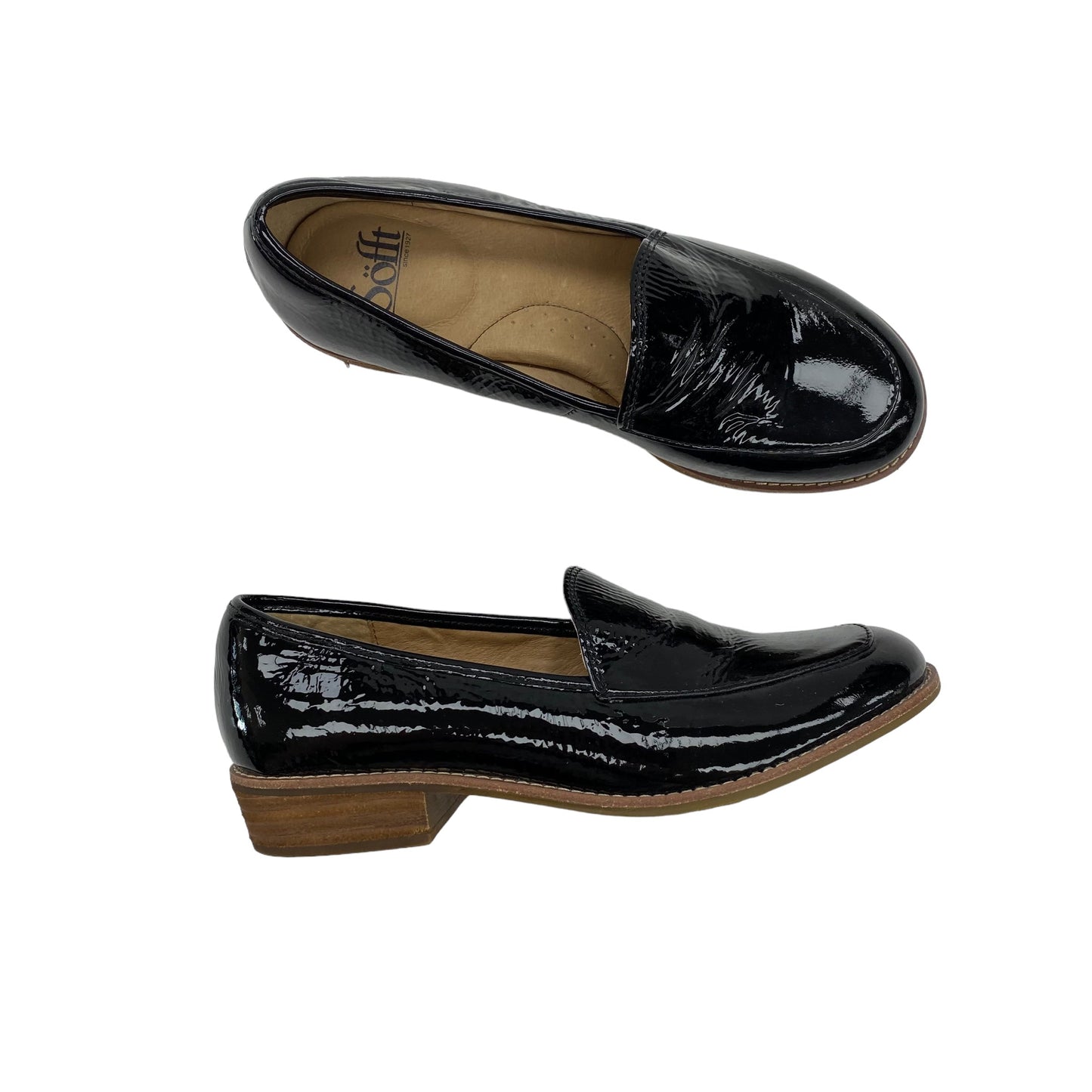 BLACK SHOES FLATS by SOFFT Size:7.5