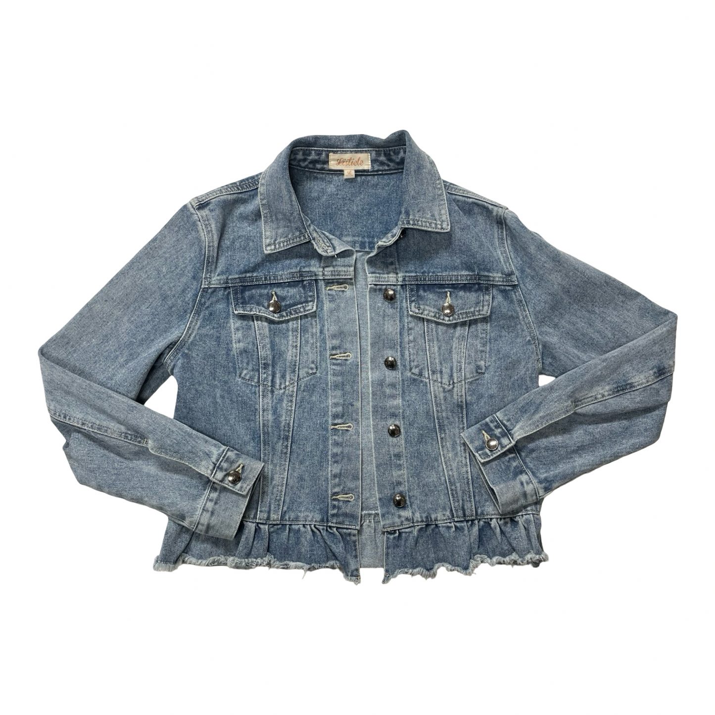 Jacket Denim By Listicle In Blue Denim, Size:L