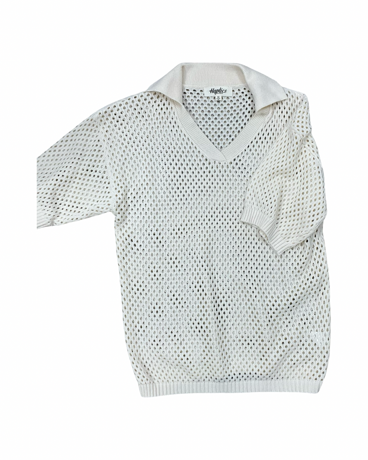 Sweater Ss By Haptics In Cream, Size:M