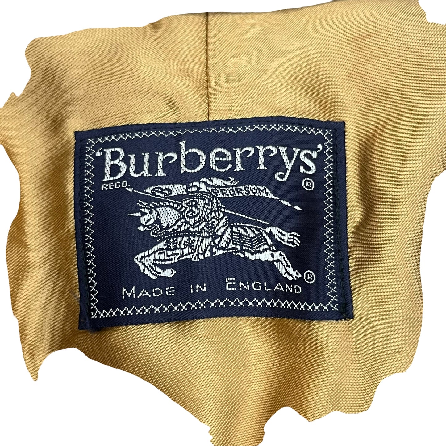 Coat Luxury Designer By Burberry In Tan, Size: S