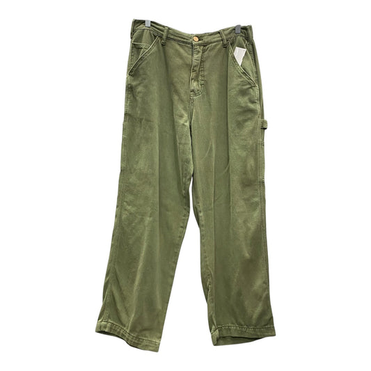 Jeans Wide Leg By One 5 One In Green, Size:12