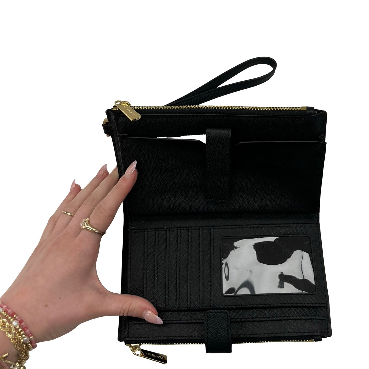 Wristlet Designer By Michael Kors In Black, Size:Large