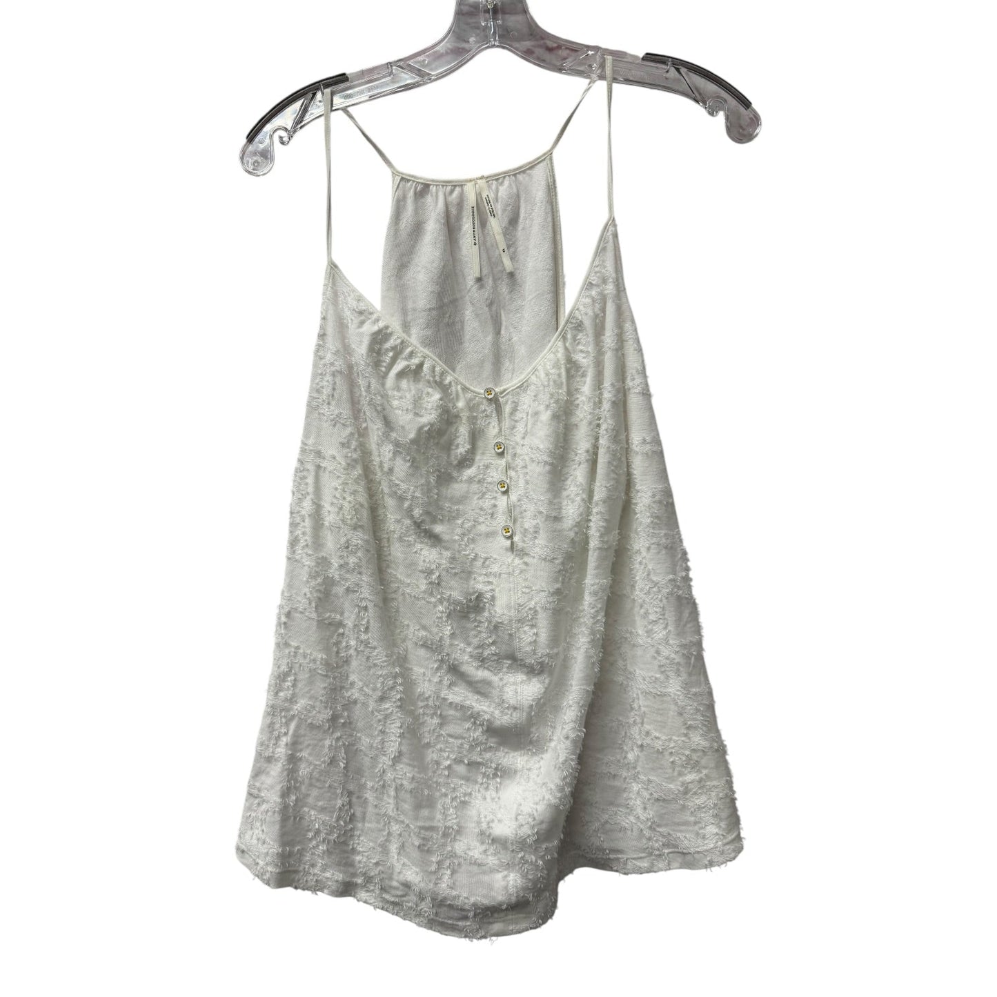 Top Sleeveless By Anthropologie In White, Size:Xl