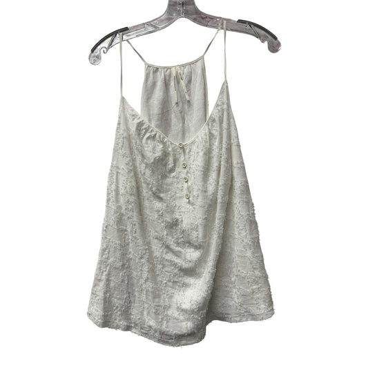Top Sleeveless By Anthropologie In White, Size:Xl