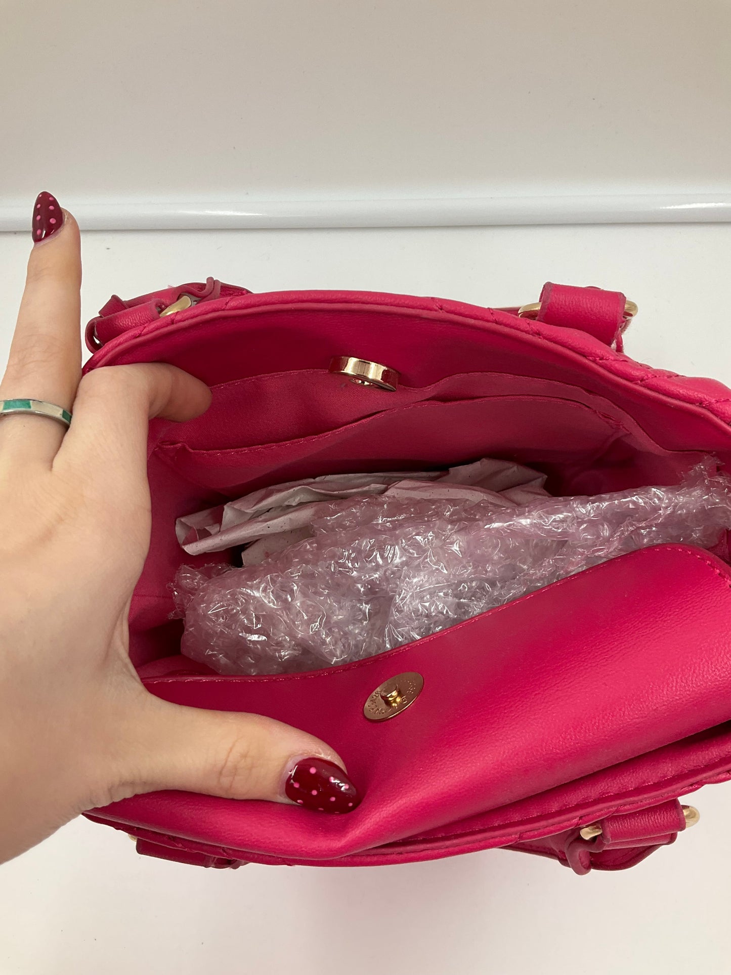 Crossbody Designer By Valentino-Mario In Pink, Size:Small