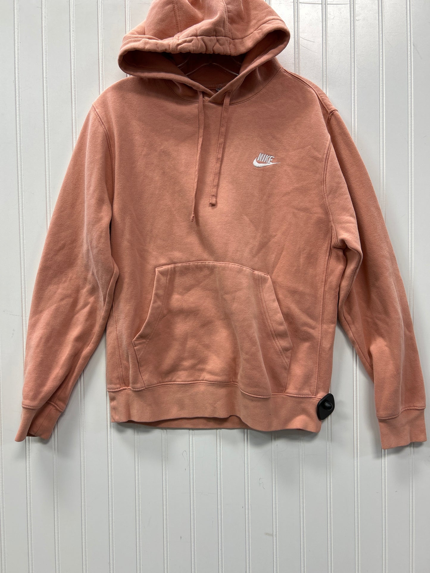 Sweatshirt Hoodie By Nike Apparel In Coral, Size:M