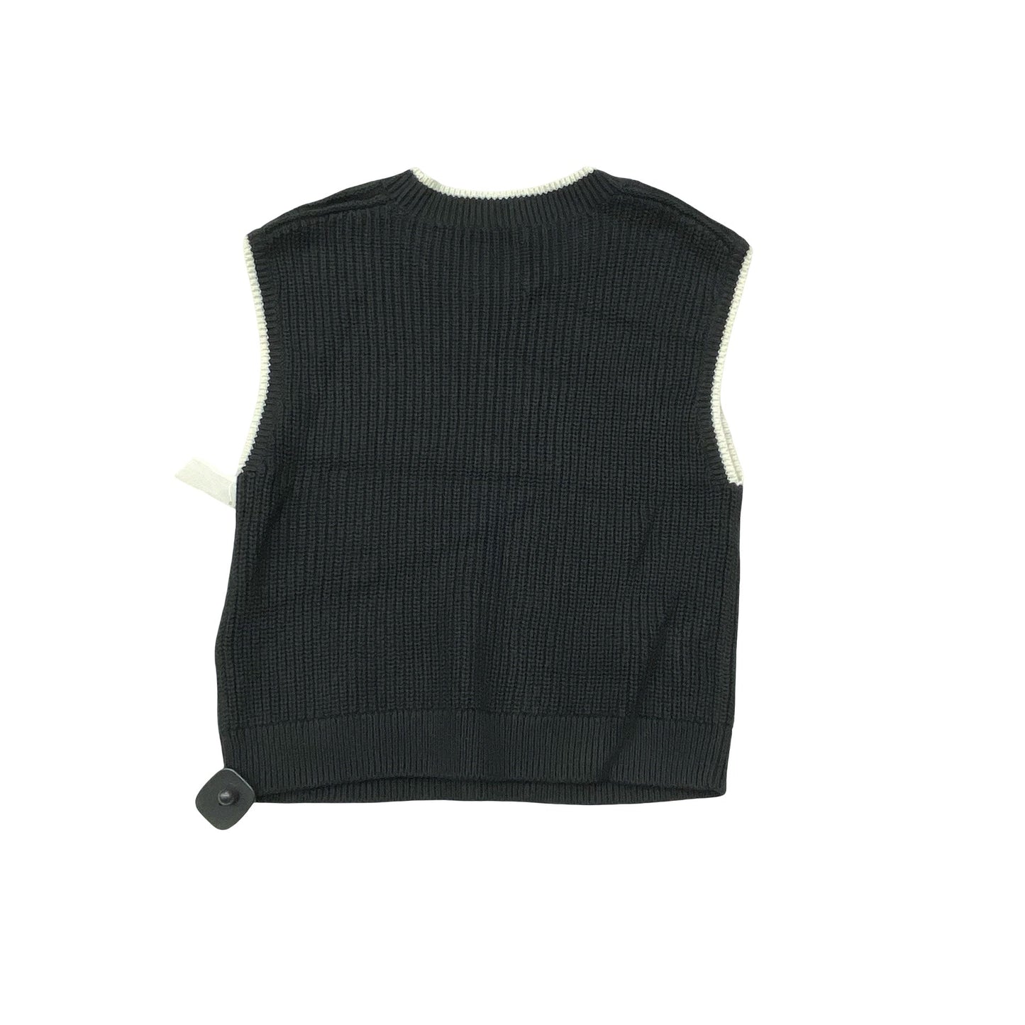 Vest Sweater By Abercrombie And Fitch In Black & White, Size:M