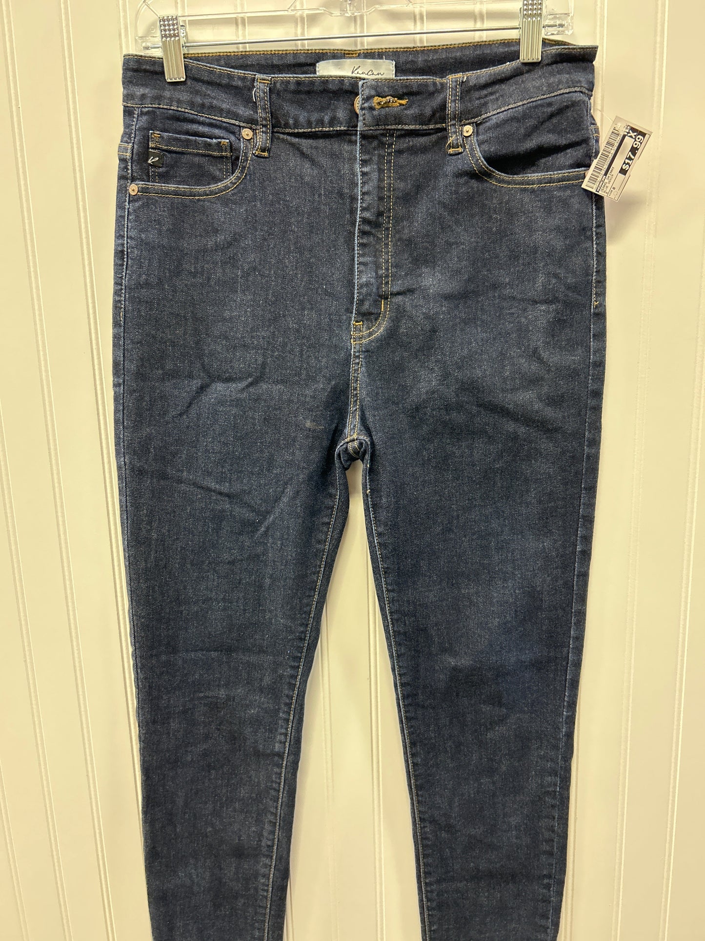 Jeans Skinny By Kancan In Blue Denim, Size:8