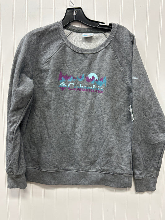 Athletic Top Ls Crewneck By Columbia In Grey, Size:M