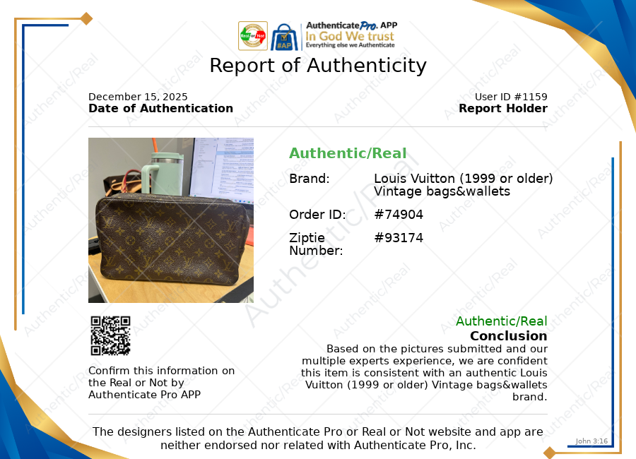 Makeup Bag Luxury Designer By Louis Vuitton, Size: Large