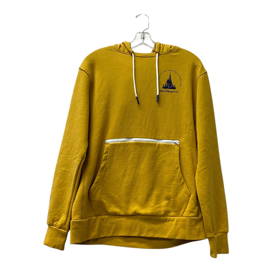 Athletic Sweatshirt Hoodie By Disney In Yellow, Size:S