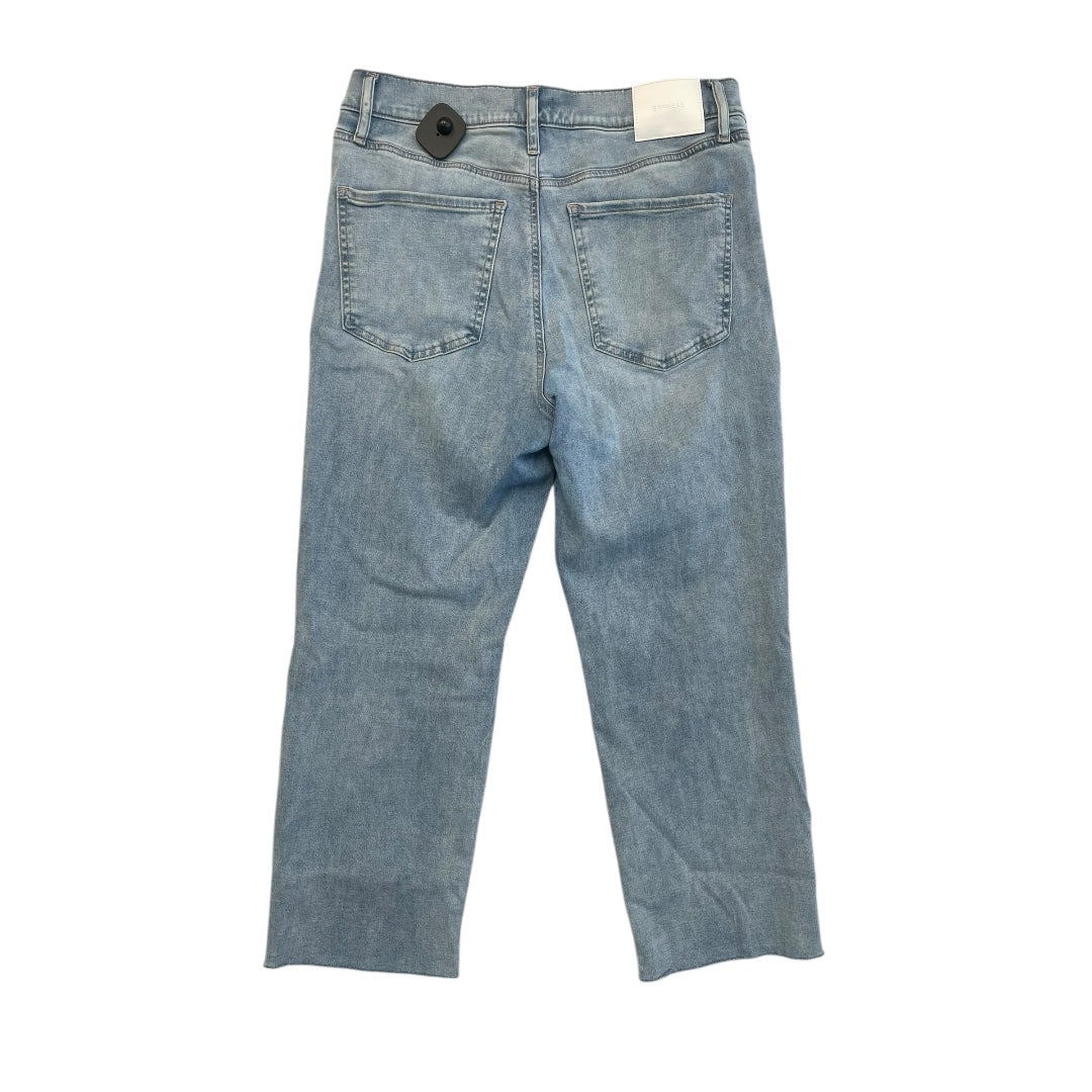 Jeans Straight By Express In Blue Denim, Size:12