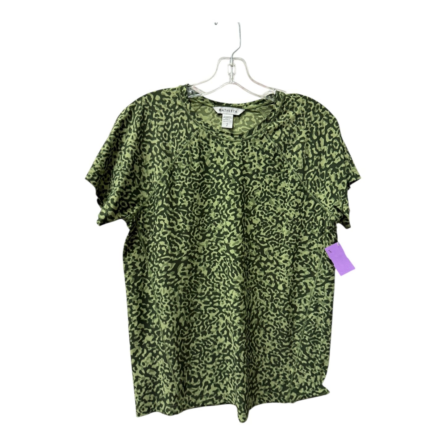 Top Ss By Athleta In Camouflage Print, Size:S