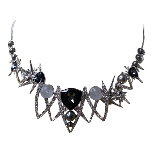 Necklace Designer By Swarovski In Silver